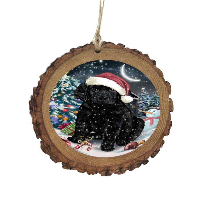 Have a Holly Jolly Christmas Happy Holidays Labrador Dog Wooden Christmas Ornament WOR48307