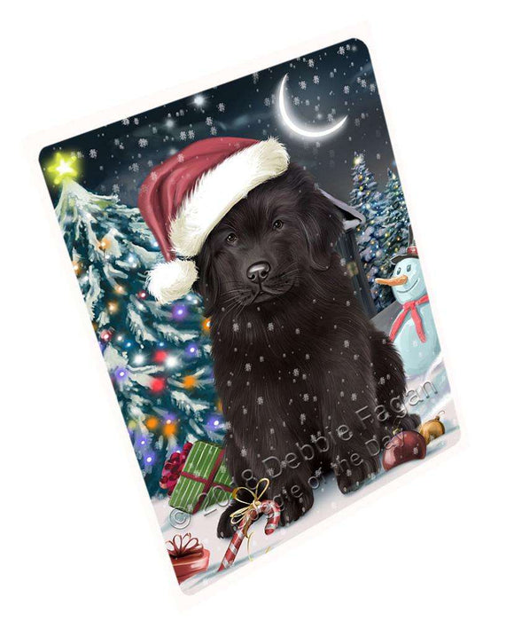 Have a Holly Jolly Christmas Happy Holidays Newfoundland Dog Cutting Board C67170