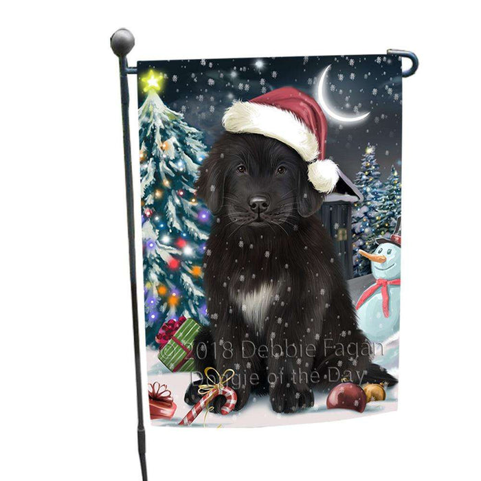 Have a Holly Jolly Christmas Happy Holidays Newfoundland Dog Garden Flag GFLG54303