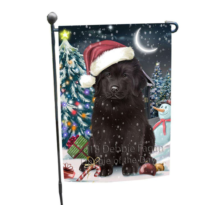Have a Holly Jolly Christmas Happy Holidays Newfoundland Dog Garden Flag GFLG54304