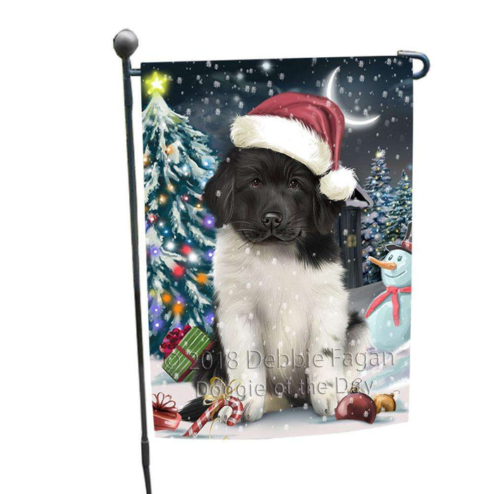 Have a Holly Jolly Christmas Happy Holidays Newfoundland Dog Garden Flag GFLG54305