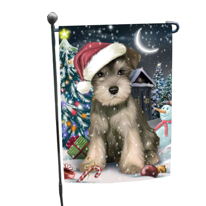 Have a Holly Jolly Christmas Happy Holidays Schnauzer Dog Garden Flag FLG243