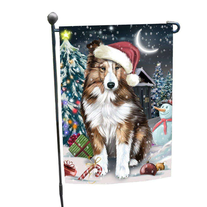 Have a Holly Jolly Christmas Happy Holidays Shetland Sheepdog Garden Flag FLG298