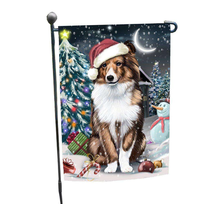 Have a Holly Jolly Christmas Happy Holidays Shetland Sheepdog Garden Flag FLG299