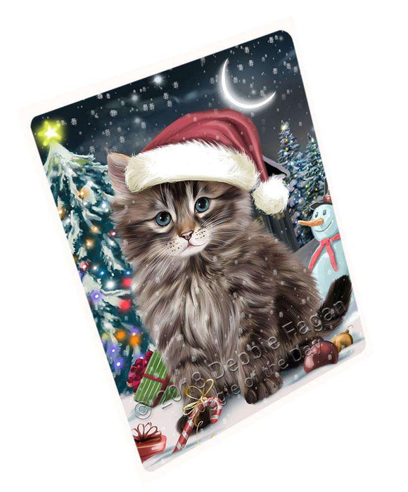 Have a Holly Jolly Christmas Happy Holidays Siberian Cat Cutting Board C67191