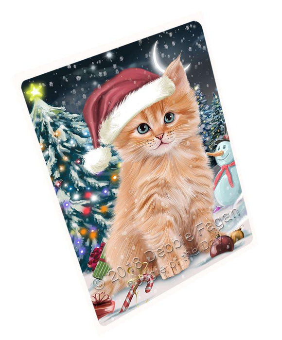 Have a Holly Jolly Christmas Happy Holidays Siberian Cat Cutting Board C67194