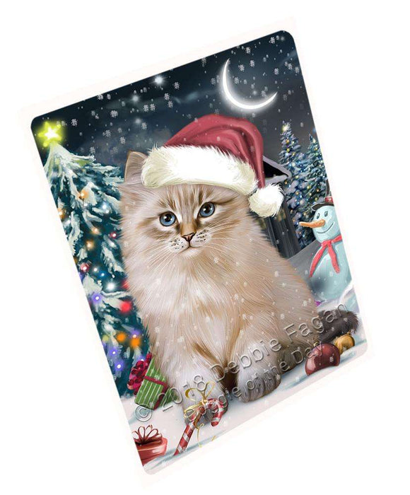 Have a Holly Jolly Christmas Happy Holidays Siberian Cat Cutting Board C67200