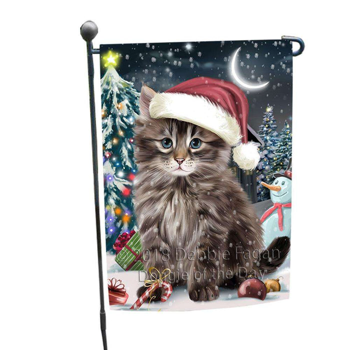 Have a Holly Jolly Christmas Happy Holidays Siberian Cat Garden Flag GFLG54311