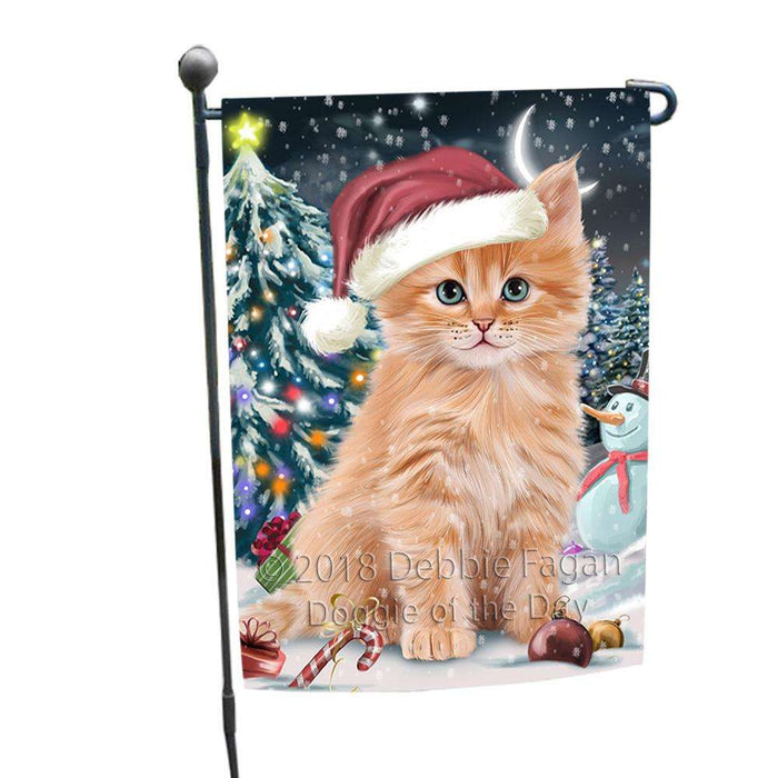 Have a Holly Jolly Christmas Happy Holidays Siberian Cat Garden Flag GFLG54312