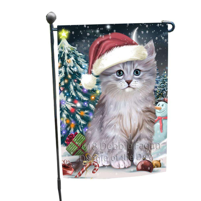 Have a Holly Jolly Christmas Happy Holidays Siberian Cat Garden Flag GFLG54313