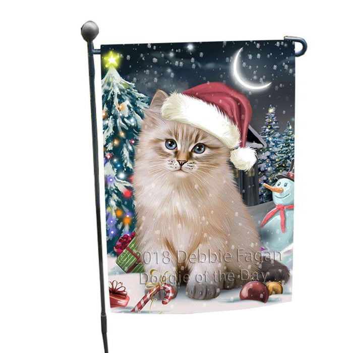 Have a Holly Jolly Christmas Happy Holidays Siberian Cat Garden Flag GFLG54314