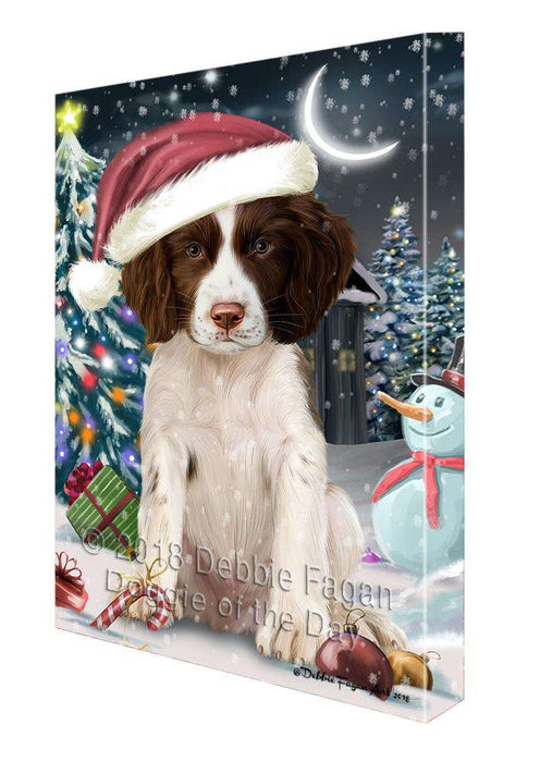 Have a Holly Jolly Christmas Happy Holidays Springer Spaniel Dog Canvas Print Wall Art Décor CVS106145