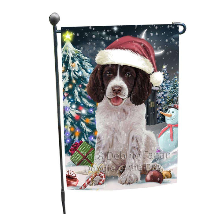 Have a Holly Jolly Christmas Happy Holidays Springer Spaniel Dog Garden Flag GFLG54316