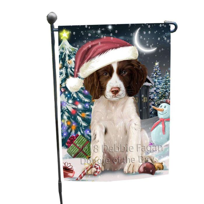 Have a Holly Jolly Christmas Happy Holidays Springer Spaniel Dog Garden Flag GFLG54317