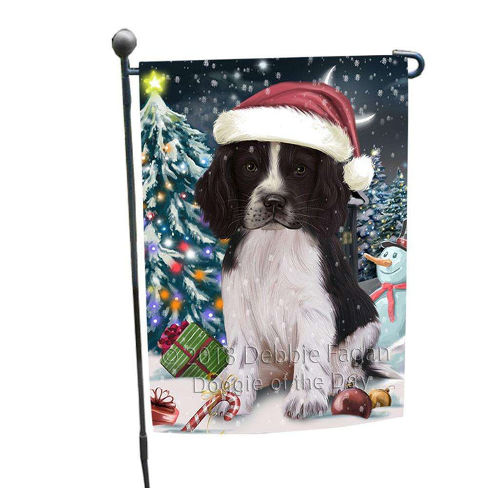 Have a Holly Jolly Christmas Happy Holidays Springer Spaniel Dog Garden Flag GFLG54318