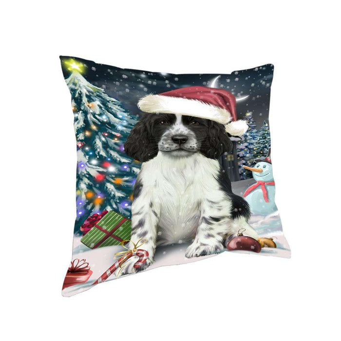Have a Holly Jolly Christmas Happy Holidays Springer Spaniel Dog Pillow PIL73636