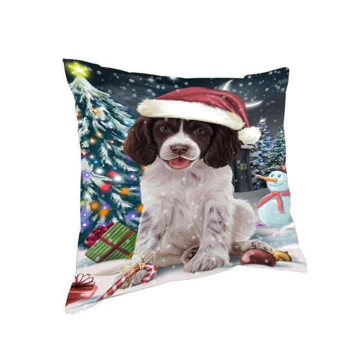 Have a Holly Jolly Christmas Happy Holidays Springer Spaniel Dog Pillow PIL73640