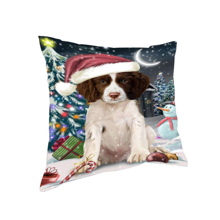 Have a Holly Jolly Christmas Happy Holidays Springer Spaniel Dog Pillow PIL73644