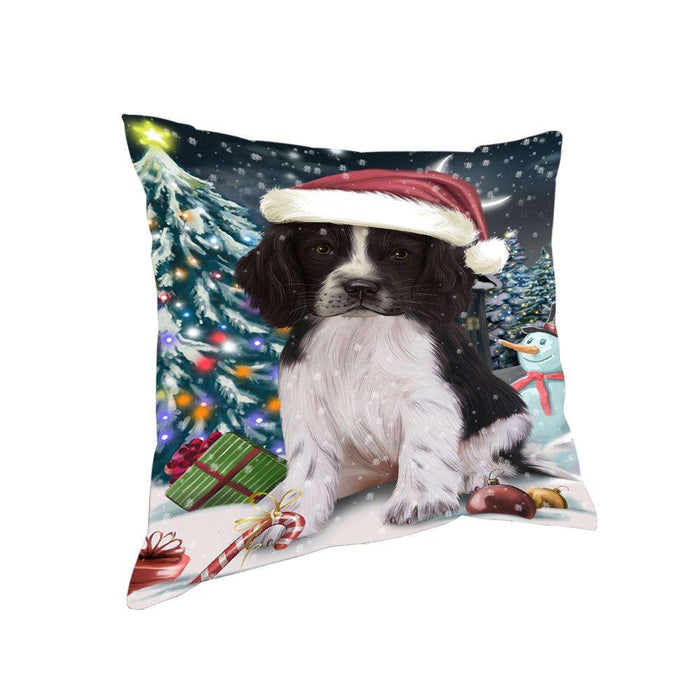 Have a Holly Jolly Christmas Happy Holidays Springer Spaniel Dog Pillow PIL73648