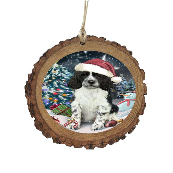 Have a Holly Jolly Christmas Happy Holidays Springer Spaniel Dog Wooden Christmas Ornament WOR48348