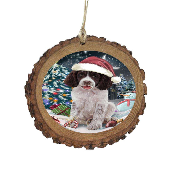 Have a Holly Jolly Christmas Happy Holidays Springer Spaniel Dog Wooden Christmas Ornament WOR48349