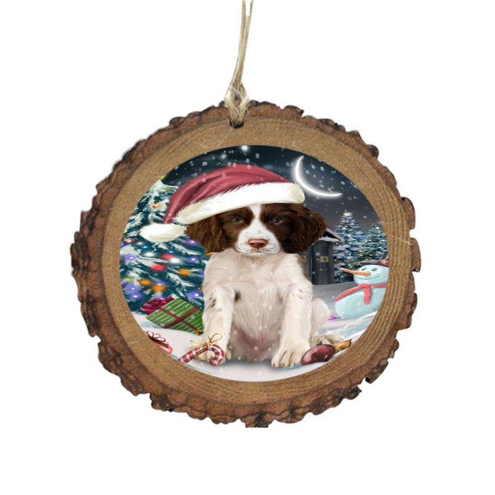 Have a Holly Jolly Christmas Happy Holidays Springer Spaniel Dog Wooden Christmas Ornament WOR48350