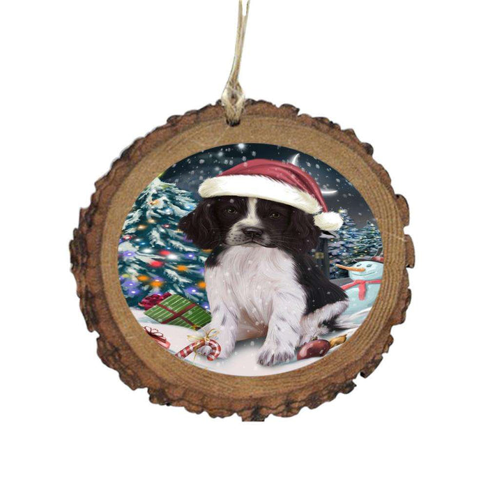 Have a Holly Jolly Christmas Happy Holidays Springer Spaniel Dog Wooden Christmas Ornament WOR48351