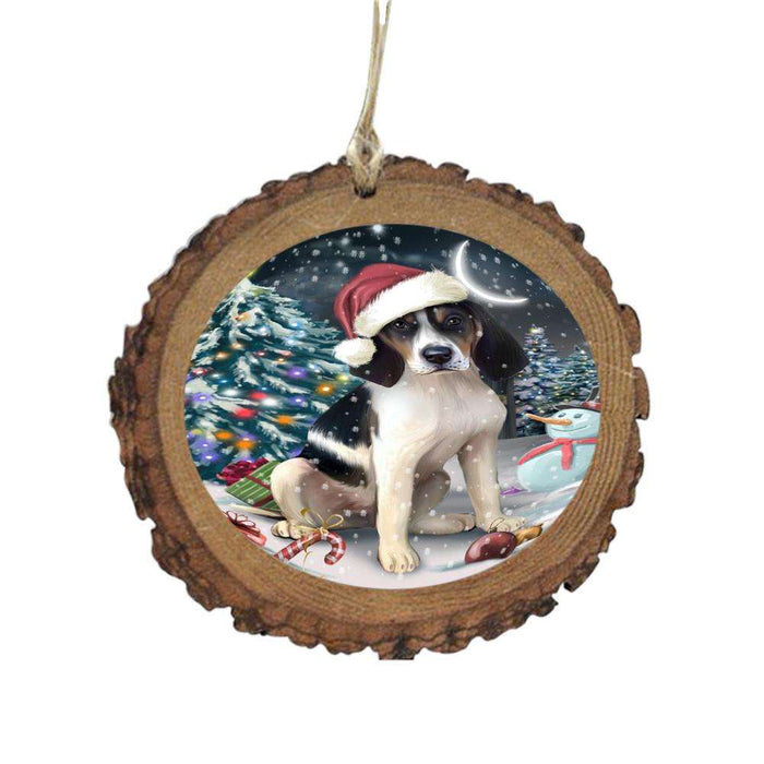 Have a Holly Jolly Christmas Happy Holidays Treeing Walker Coonhound Dog Wooden Christmas Ornament WOR48244