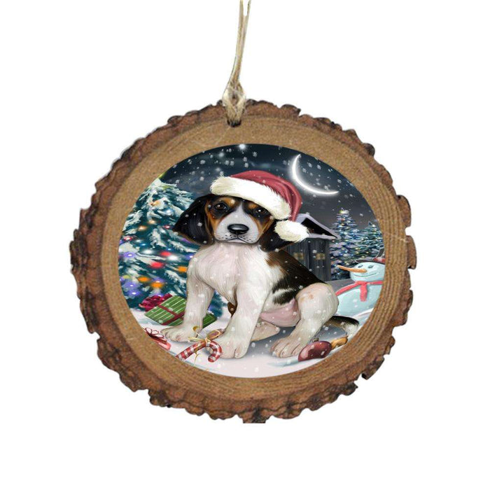 Have a Holly Jolly Christmas Happy Holidays Treeing Walker Coonhound Dog Wooden Christmas Ornament WOR48246