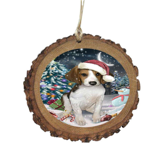 Have a Holly Jolly Christmas Happy Holidays Treeing Walker Coonhound Dog Wooden Christmas Ornament WOR48247