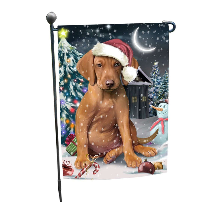Have a Holly Jolly Christmas Happy Holidays Vizsla Dog Garden Flag FLG246