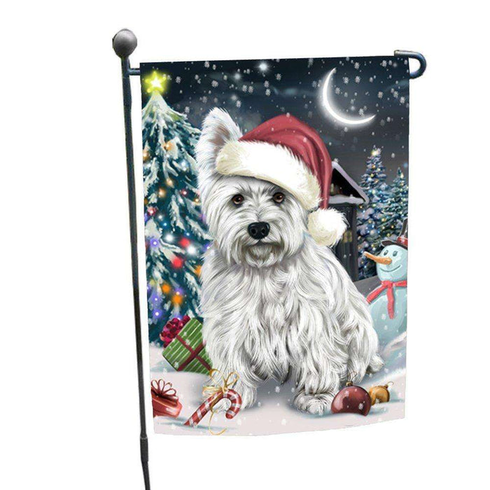 Have a Holly Jolly Christmas Happy Holidays West Highland White Terrier Dog Garden Flag FLG270