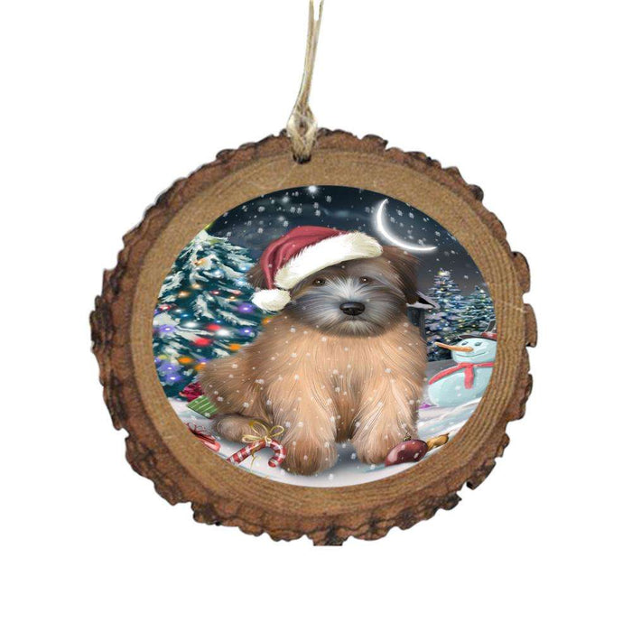 Have a Holly Jolly Christmas Happy Holidays Wheaten Terrier Dog Wooden Christmas Ornament WOR48361