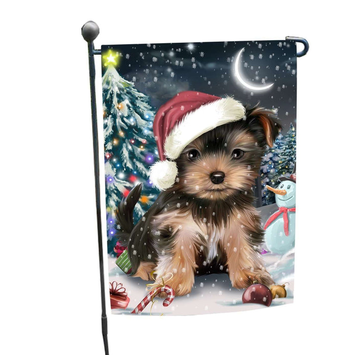 Have a Holly Jolly Christmas Happy Holidays Yorkshire Terrier Dog Garden Flag FLG249