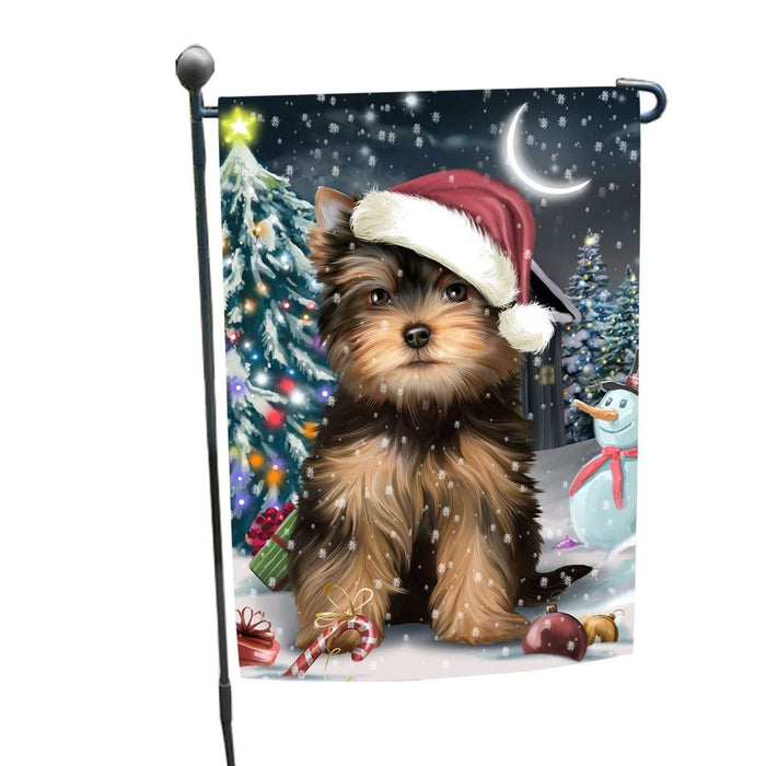 Have a Holly Jolly Christmas Happy Holidays Yorkshire Terrier Dog Garden Flag FLG251