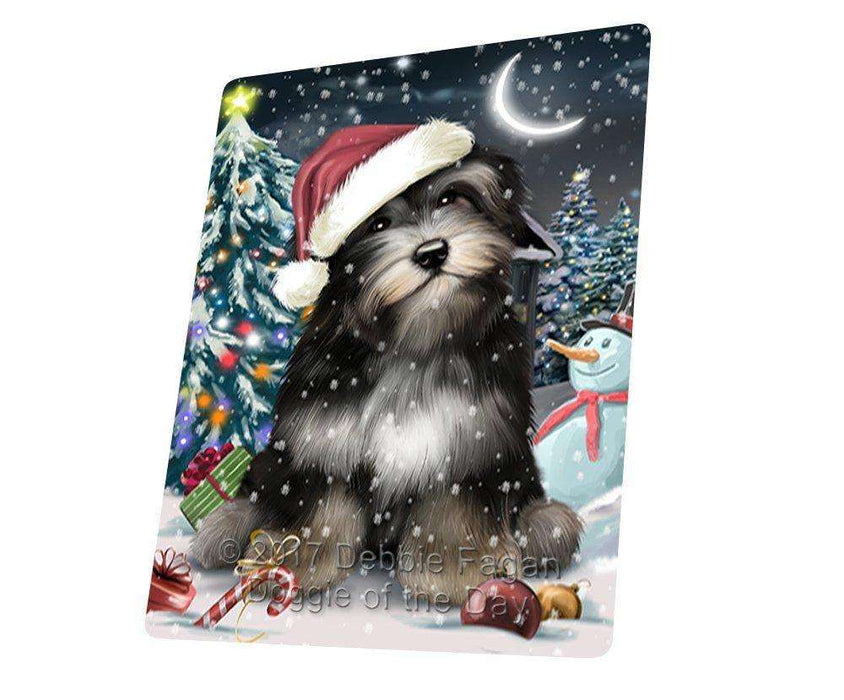 Have A Holly Jolly Christmas Havanese Dog In Holiday Background Magnet Mini (3.5" x 2") D098
