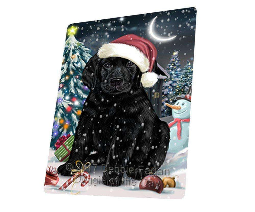 Have a Holly Jolly Christmas Labrador Dog in Holiday Background Large Refrigerator / Dishwasher Magnet D084