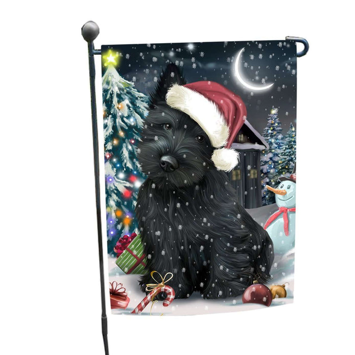 Have a Holly Jolly Christmas Scottish Terriers Dog in Holiday Background Garden Flag D162