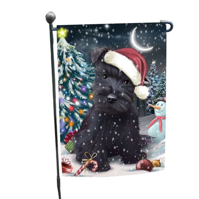 Have a Holly Jolly Christmas Scottish Terriers Dog in Holiday Background Garden Flag D163