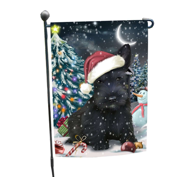 Have a Holly Jolly Christmas Scottish Terriers Dog in Holiday Background Garden Flag D164