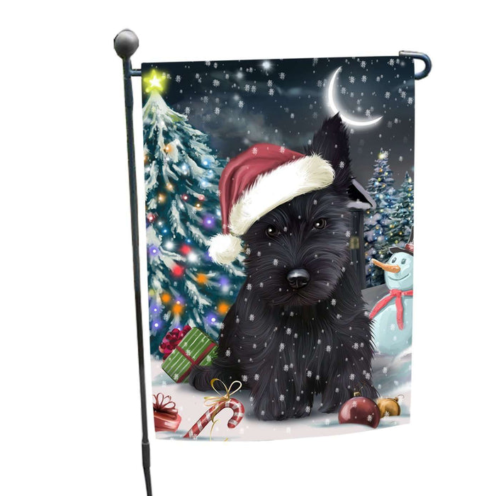 Have a Holly Jolly Christmas Scottish Terriers Dog in Holiday Background Garden Flag D165