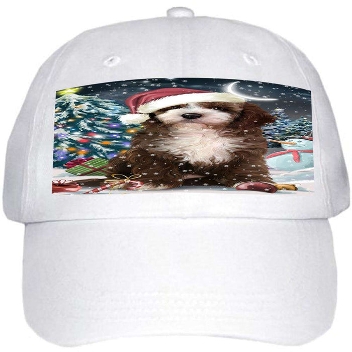 Have a Holly Jolly Cockapoo Dog Christmas Ball Hat Cap HAT58671