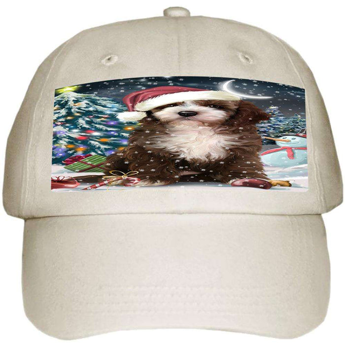 Have a Holly Jolly Cockapoo Dog Christmas Ball Hat Cap HAT58671