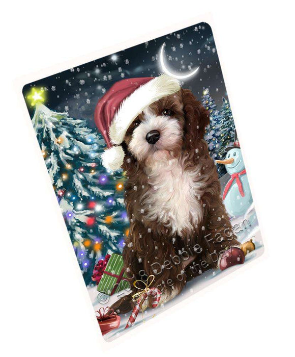 Have a Holly Jolly Cockapoo Dog Christmas Large Refrigerator / Dishwasher Magnet RMAG70374