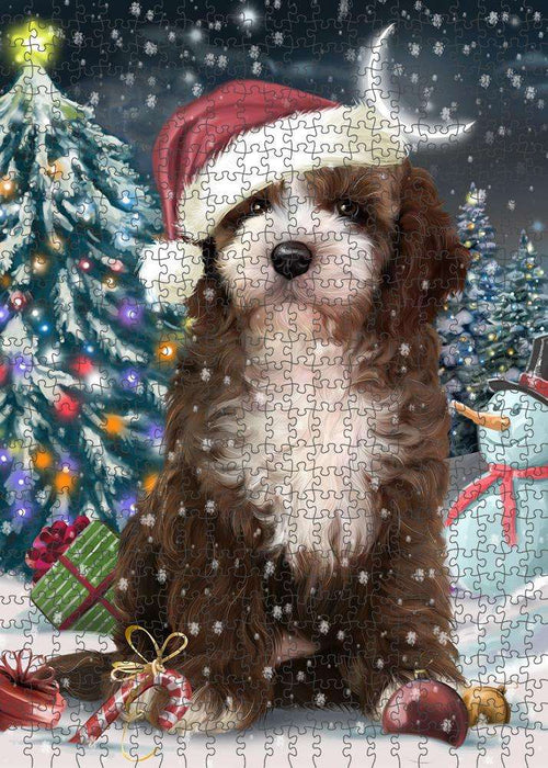 Have a Holly Jolly Cockapoo Dog Christmas Puzzle with Photo Tin PUZL59025