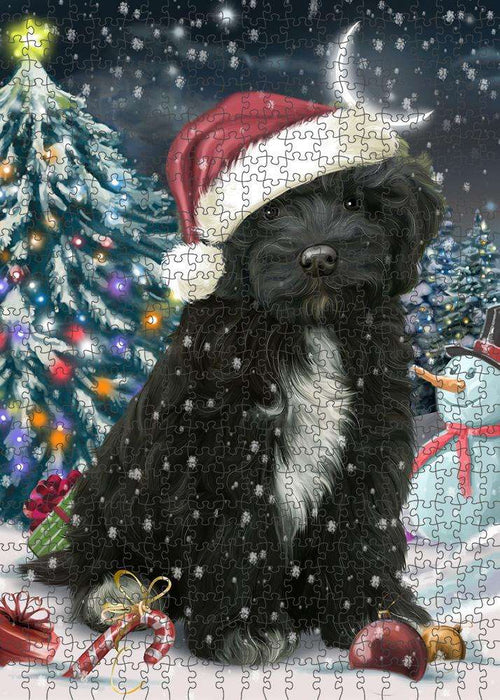 Have a Holly Jolly Cockapoo Dog Christmas Puzzle with Photo Tin PUZL59028
