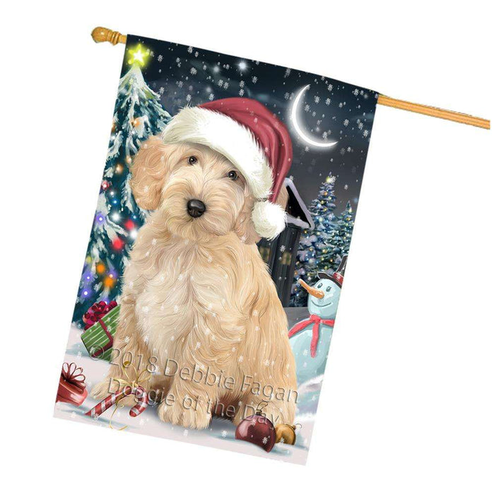 Have a Holly Jolly Cockapoo Dog Christmas  House Flag FLG51777