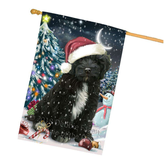 Have a Holly Jolly Cockapoo Dog Christmas  House Flag FLG51780