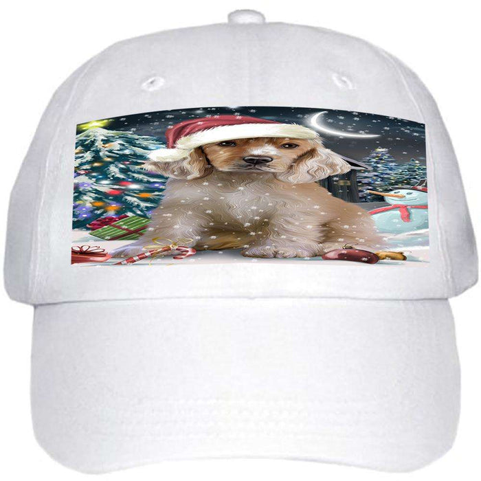 Have a Holly Jolly Cocker spaniel Dog Christmas Ball Hat Cap HAT58677