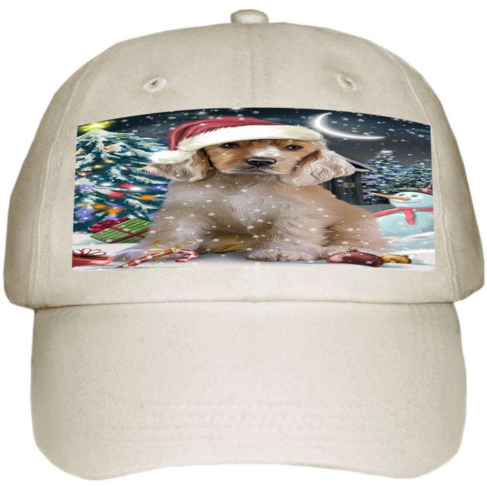 Have a Holly Jolly Cocker spaniel Dog Christmas Ball Hat Cap HAT58677